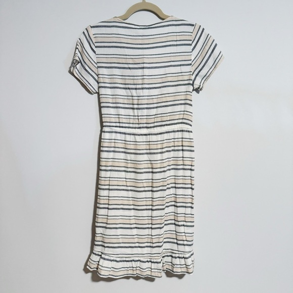 Roxy - Striped Faux Wrap Dress - Picture 4 of 4